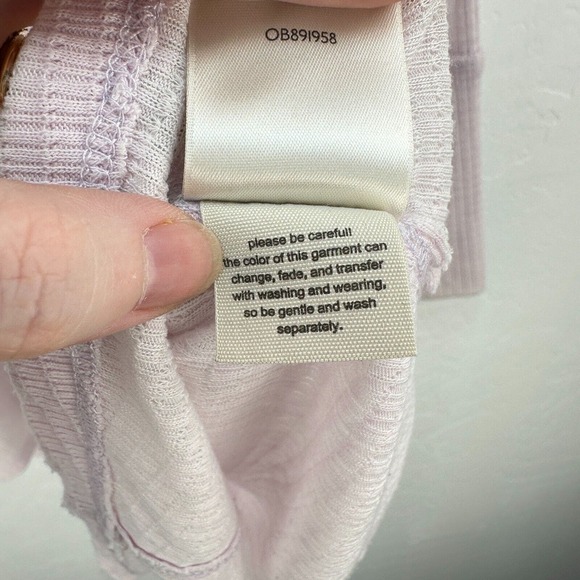 We The Free Citrine Thermal Top Womens Small Purple Long Sleeve V-Neck Tunic - Picture 15 of 15